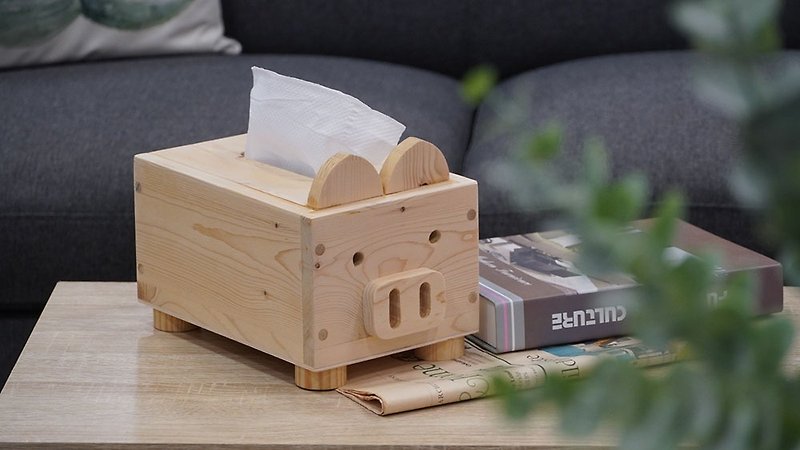 【木工体验】 小猪面纸盒  全台开课 - 木工/竹艺 - 木头 
