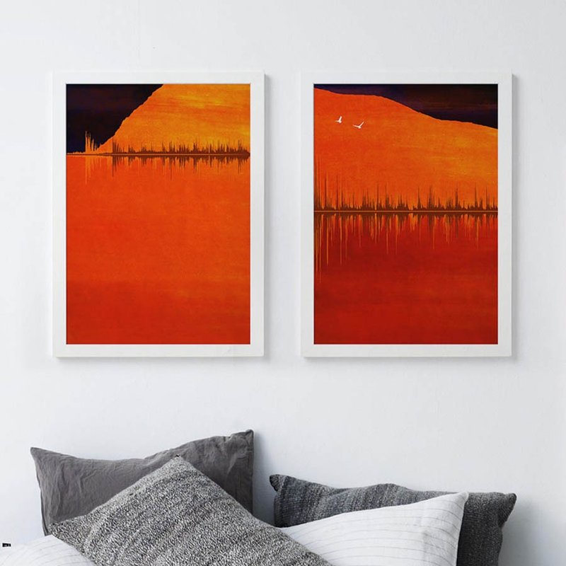 定制声波艺术装饰画 声音的风景