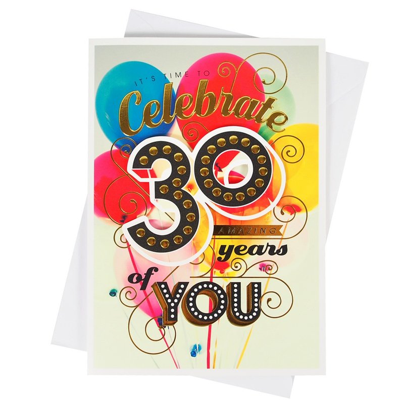 精彩的30岁生日【Hallmark-卡片 生日祝福】