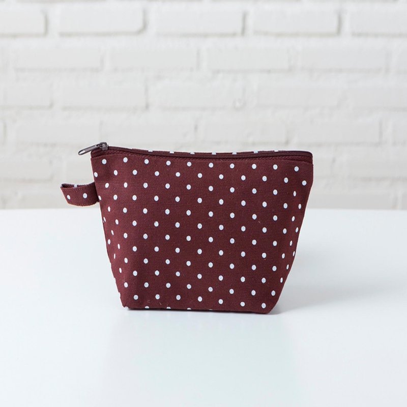 Beauty Pouch - Dot Brown