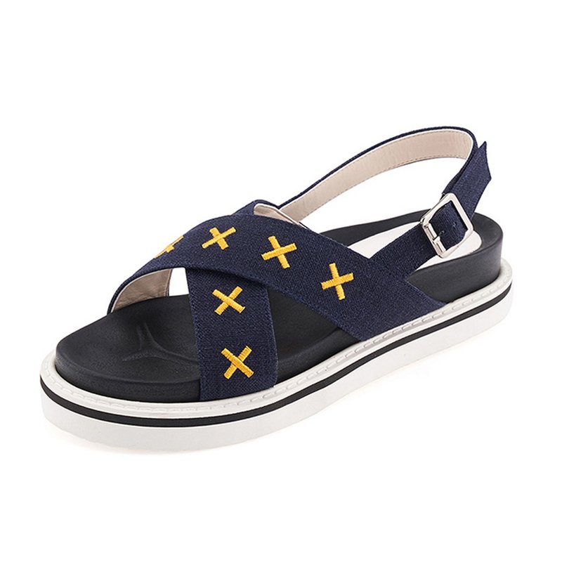 PRE-ORDER – CLLIB 交叉符号海军风凉鞋 MS4390 NAVY