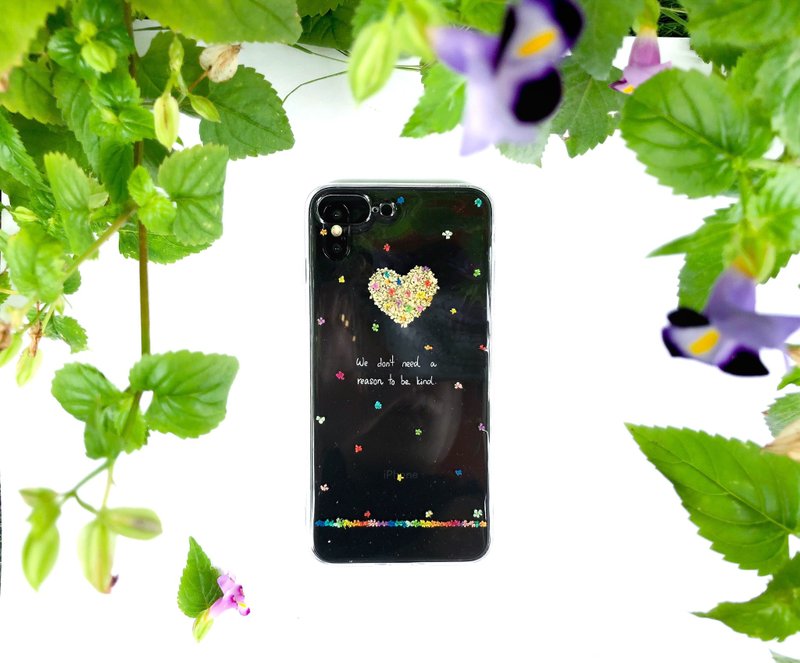 Pure Love Phone Case 純白 的愛心 壓花 手機殼