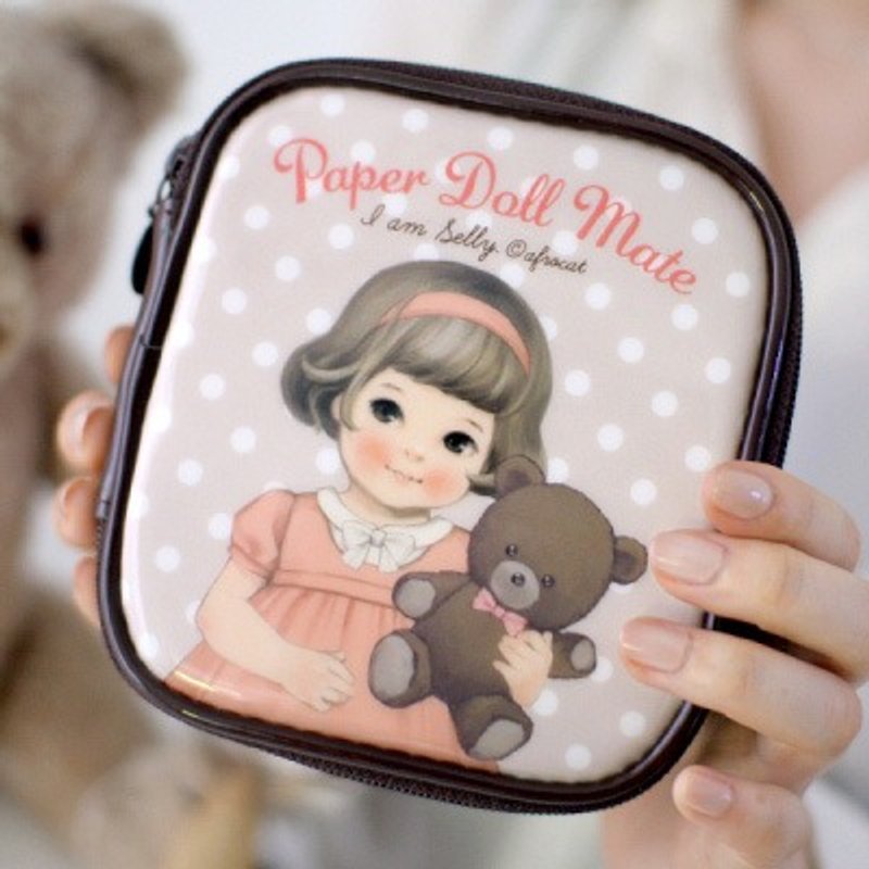 【Afrocat】 Sally 化妆包 方形 防水 make-up pouch small