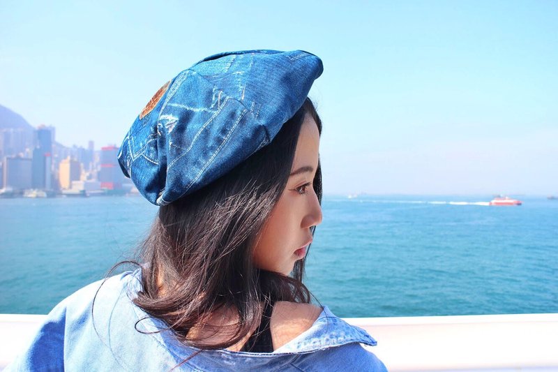 Beret 贝雷帽 | 画家帽 | 六边剪裁 | 牛仔袋pattern
