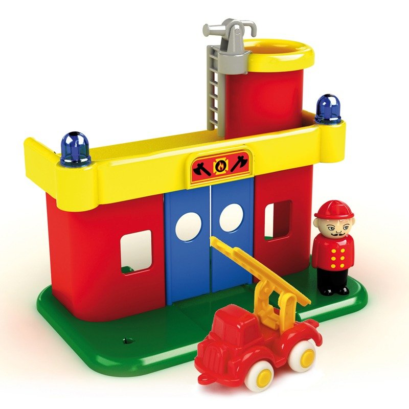 【NG商品】瑞典维京VIKINGTOYS-维京城市组-消防队