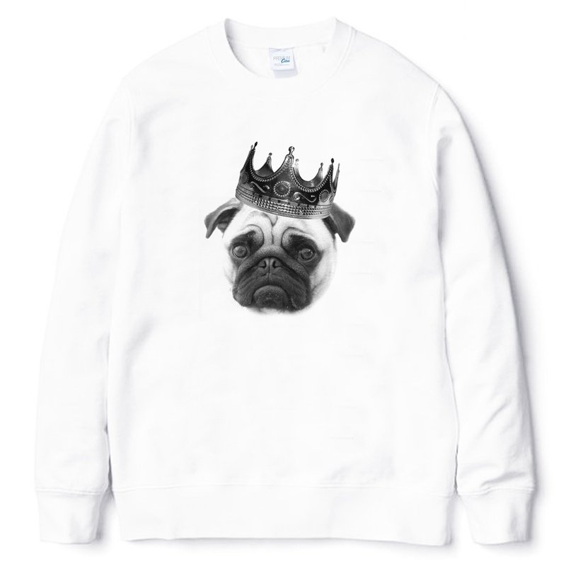 Notorious PUG【现货】大学T 中性版 刷毛 白色 巴哥 哈巴狗 法斗 狗 犬 动物 美国棉