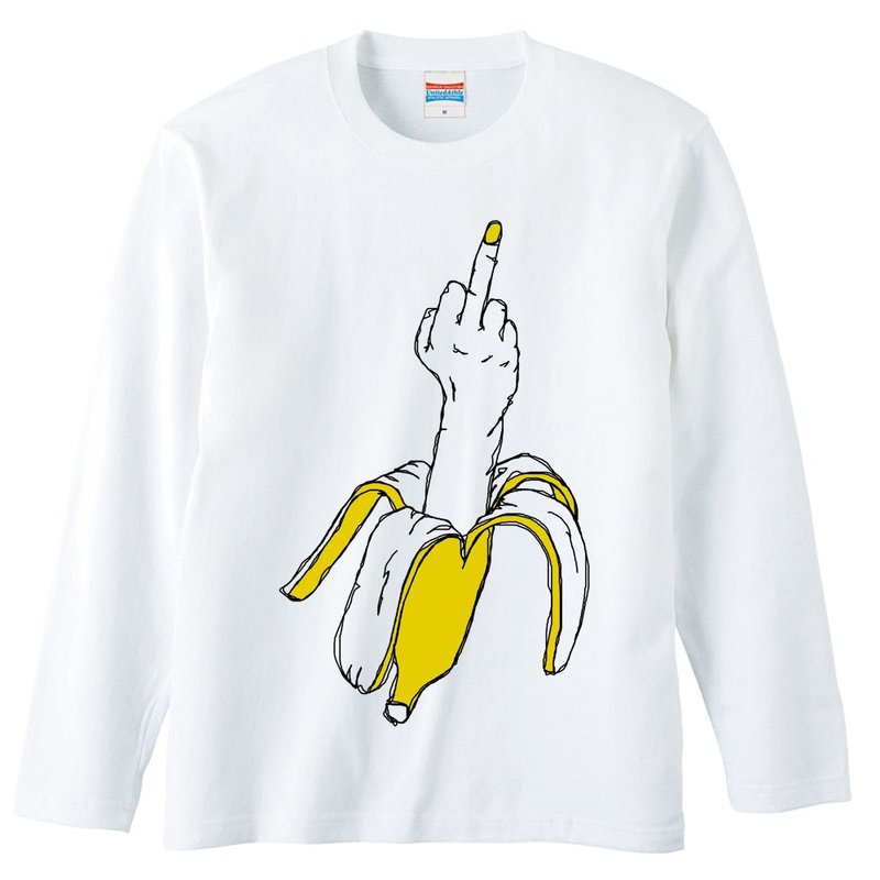 Long sleeve T shirt / Not sweet banana