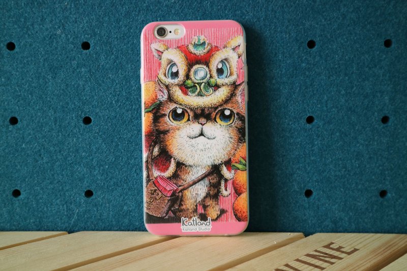 自家设计 - 舞狮小吉猫咪手机壳 保护套Phone Case A02