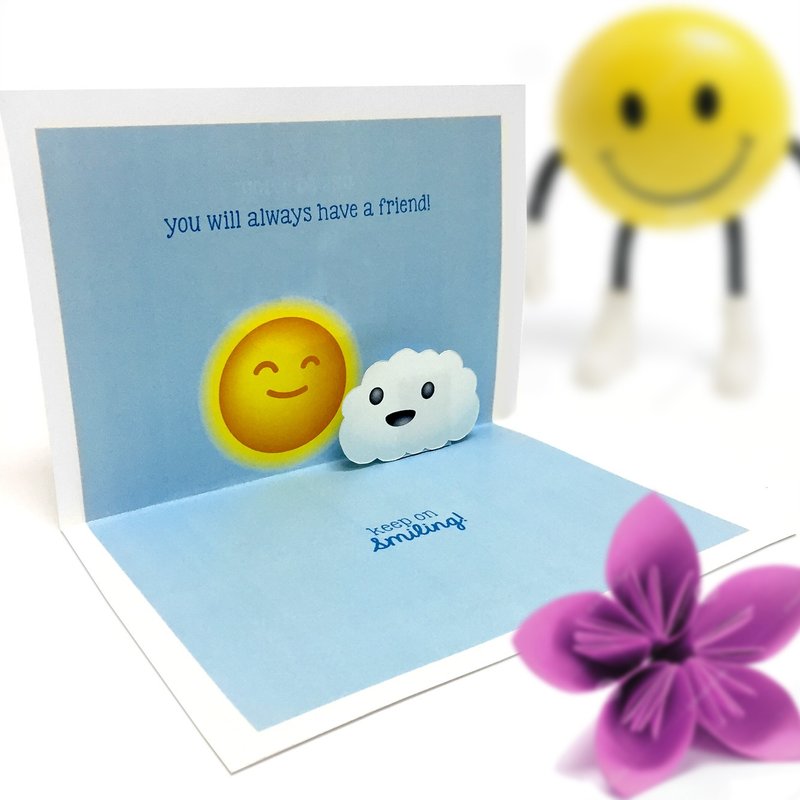 Don't Be A Sad Cloud Card | Friendship Card | Happy Card | Pop Up Card