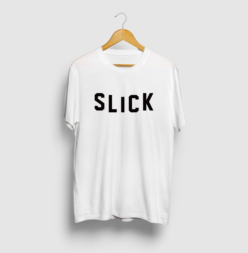 SLICK simple logo T-shirt