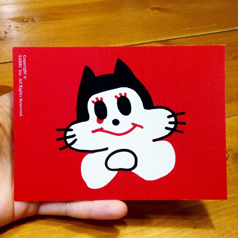 感动的猫 (可制作A3大小的海报) 生日卡 设计 着色 插画 绘本 卡片 万用卡 艺术 爱 特别 有趣 怪 特色 怪异 可爱 台湾