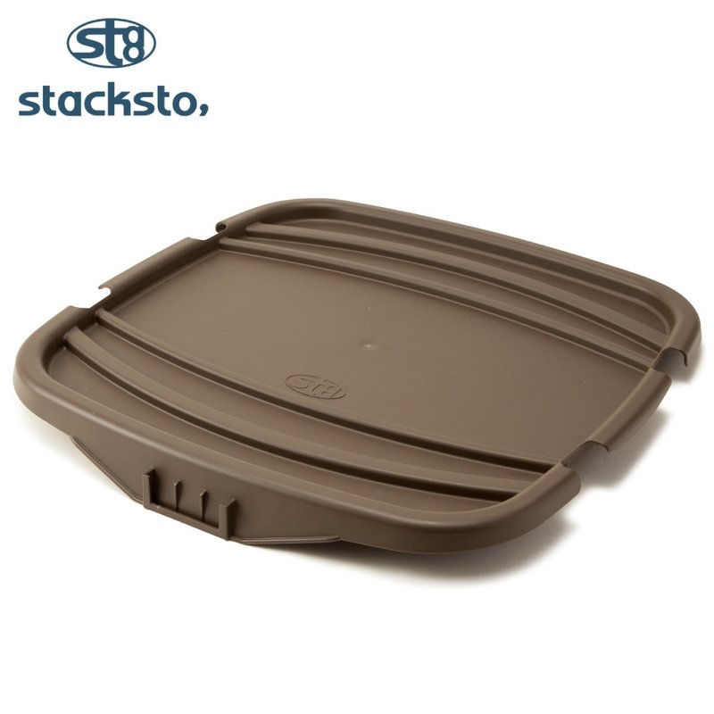 stacksto 花漾篮上盖-咖啡色