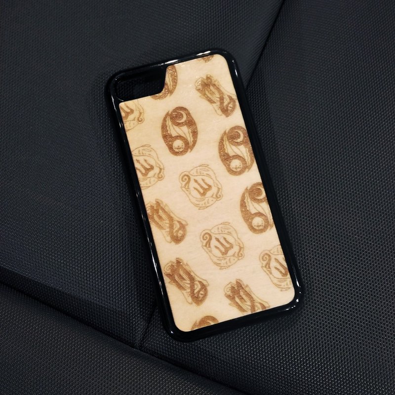 IPhone7/8原色木手机壳– 水象星座 - 限量1个!!