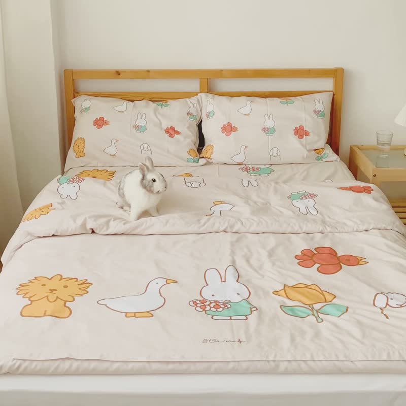 【Pinkoi x miffy】跟动物们游玩的MIFFY - 床单套装 / 815a.m - 寝具 - 聚酯纤维 