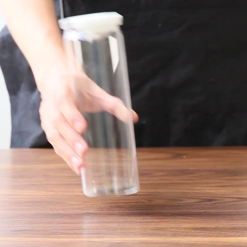 【全城走塑】-极简-RINBO气压系 耐热玻璃随身杯 |云石纹 - 水壶/水瓶 - 玻璃 透明