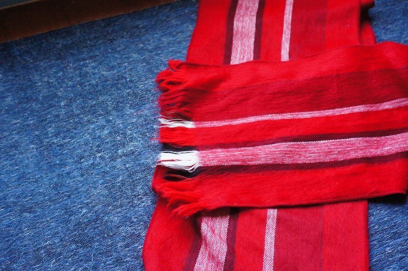 南美洲手工羊驼围巾   红 - 围巾/披肩 - 其他材质 红色