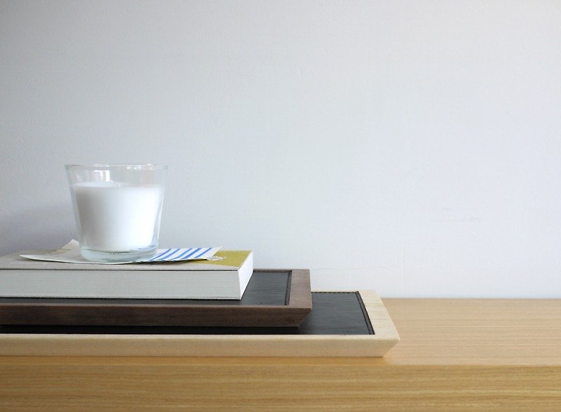 Lito plane /地平线 木制皮革置物盘(好礼1+1) - 收纳用品 - 木头 咖啡色