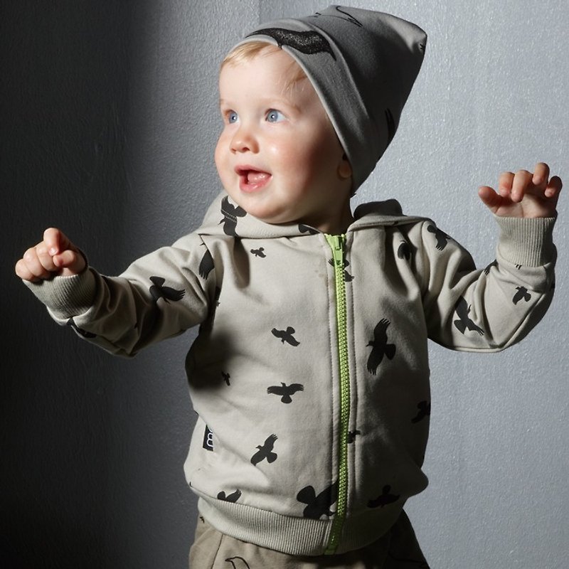 【北欧童装】冰岛有机棉内铺棉保暖外套1岁至8岁 墨绿色Bh2 - 童装外套 - 棉．麻 绿色