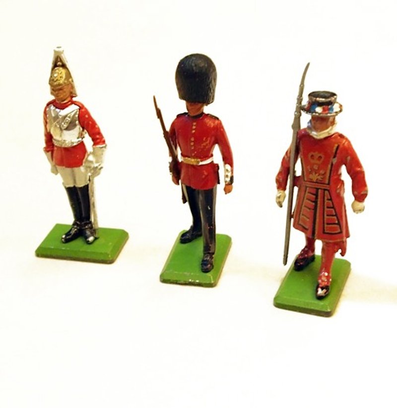 1970年代 vintage 英国士兵 摆饰 - 摆饰 - 其他金属 红色