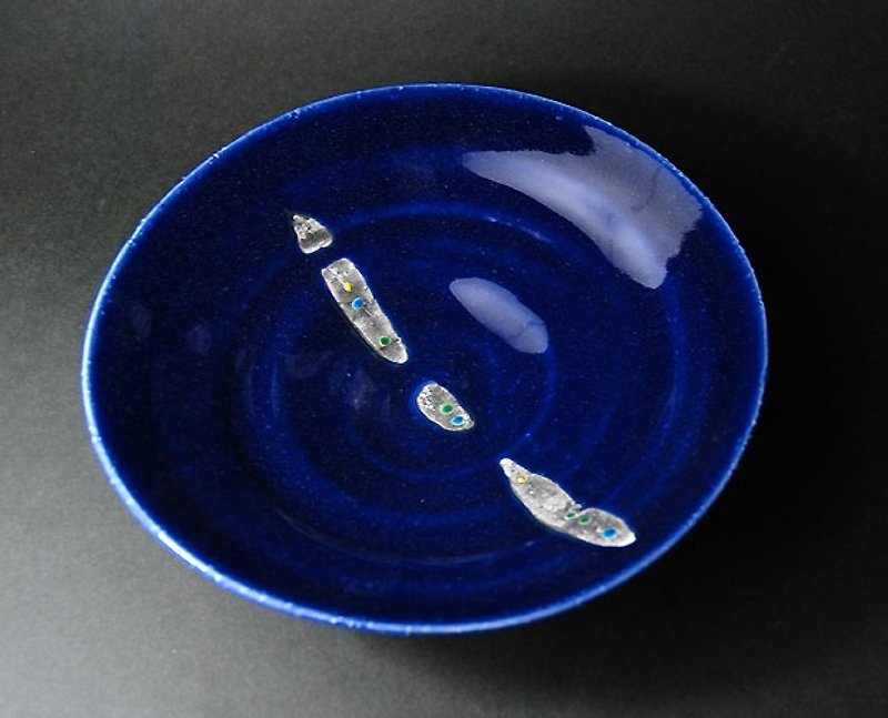 暮暮 琉璃釉七寸皿 - 浅碟/小碟子 - 其他材质 