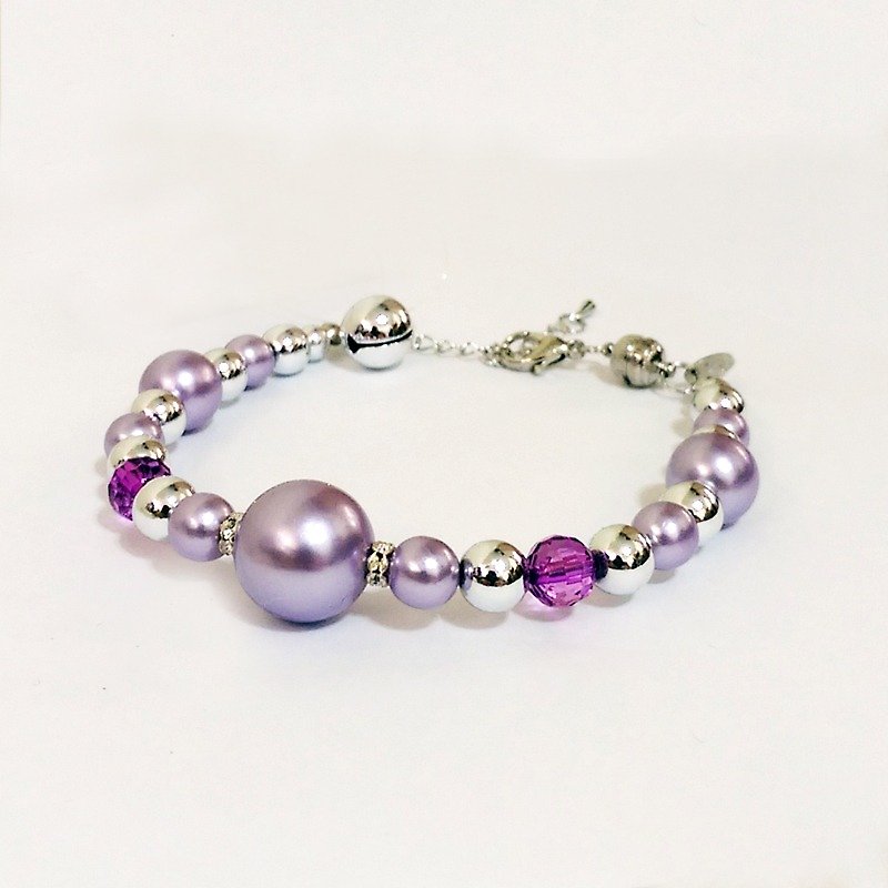 Ella Wang Design 珠宝珍珠项链-紫色 猫咪 项链 项圈 - 项圈/牵绳 - 塑料 紫色