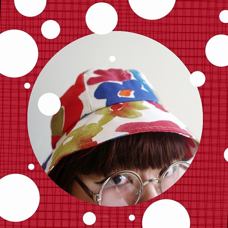 A MERRY HEART♥渲染花朵日式学生帽 - 帽子 - 其他材质 
