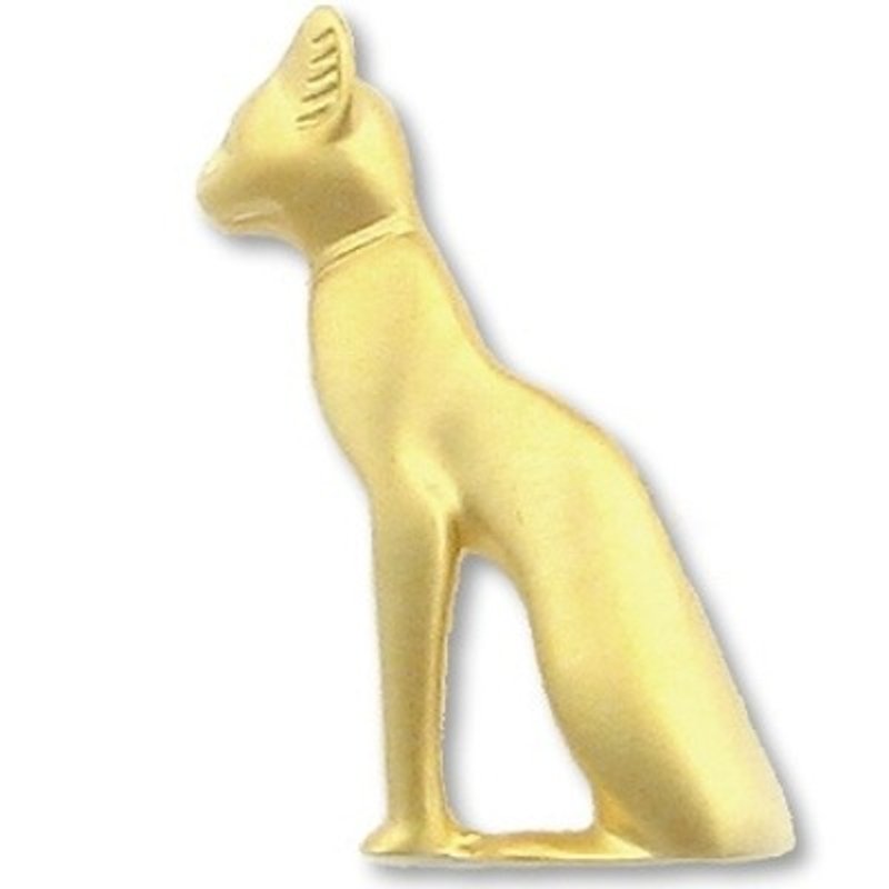 古埃及巴斯特猫别针 - 胸针 - 其他金属 金色