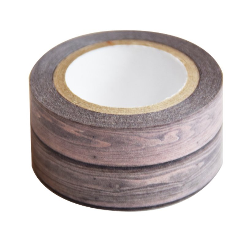 木纹素材-纸胶带 - 纸胶带 - 纸 咖啡色