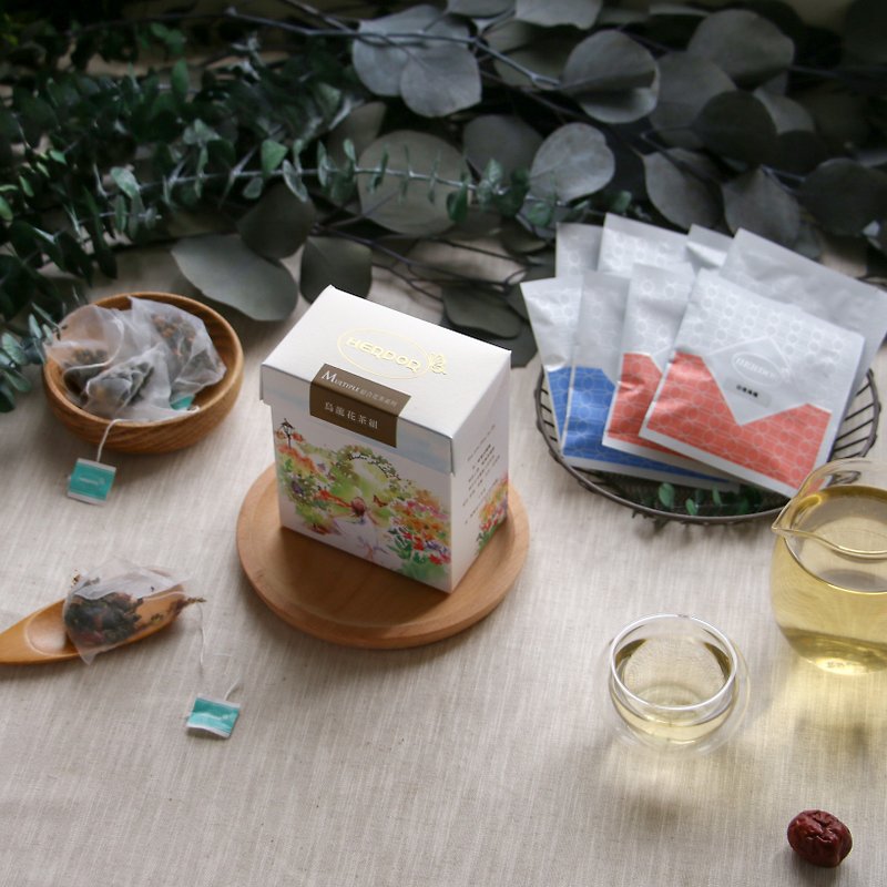 【88折】乌龙花茶组合包/三角茶包/综合口味 - 茶 - 植物．花 绿色