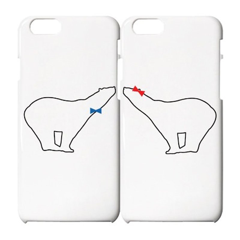 Bear iPhone ペアケースセット - 手机壳/手机套 - 塑料 白色