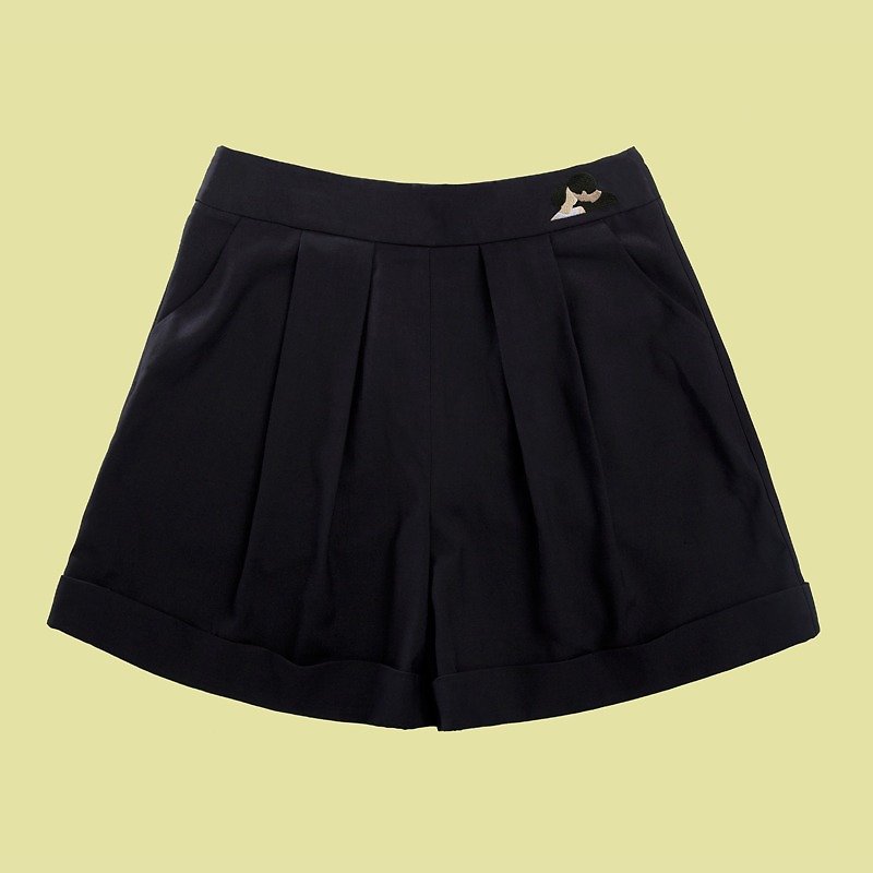 MSKOOK 短裙 阔腿短裤-黑色 - 女装长裤 - 其他材质 黑色