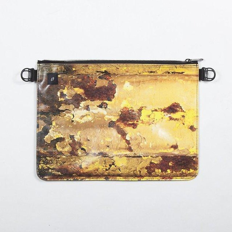 軽量 140g  黄色く錆びた鉄板　ボディーバッグ　Tcollector - 手提包/手提袋 - 其他材质 