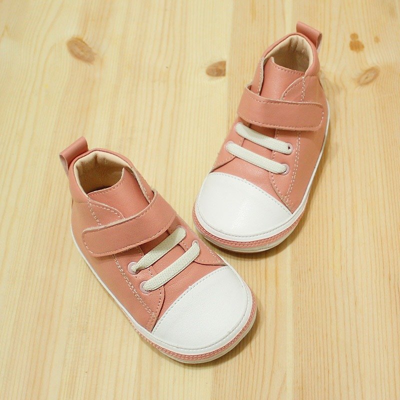 (零码特价)低筒宝宝真皮内里学步鞋-甜桔粉14号 - 童装鞋 - 真皮 粉红色