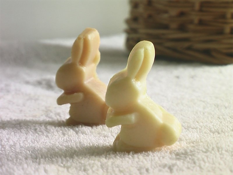 跳跳小兔手工皂二入 ~森林动物手工婚礼小物弥月生日耶诞交换礼物 - 肥皂/手工皂 - 植物．花 