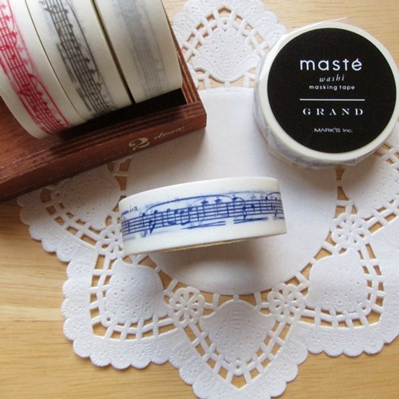 maste Masking Tape 和纸胶带【乐谱-海军蓝 (MSG-MKT19-NV)】 - 纸胶带 - 纸 蓝色