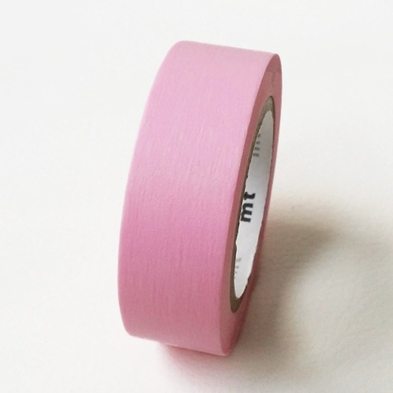 mt 和纸胶带 Basic【无地素色-粉红 (MT01P304)】 - 纸胶带 - 纸 粉红色
