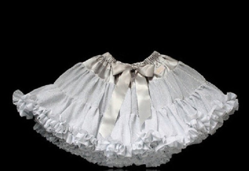 Dolly  GLITTER PETTISKIRT silver 银色澎裙 - 童装礼服/连衣裙 - 其他材质 灰色