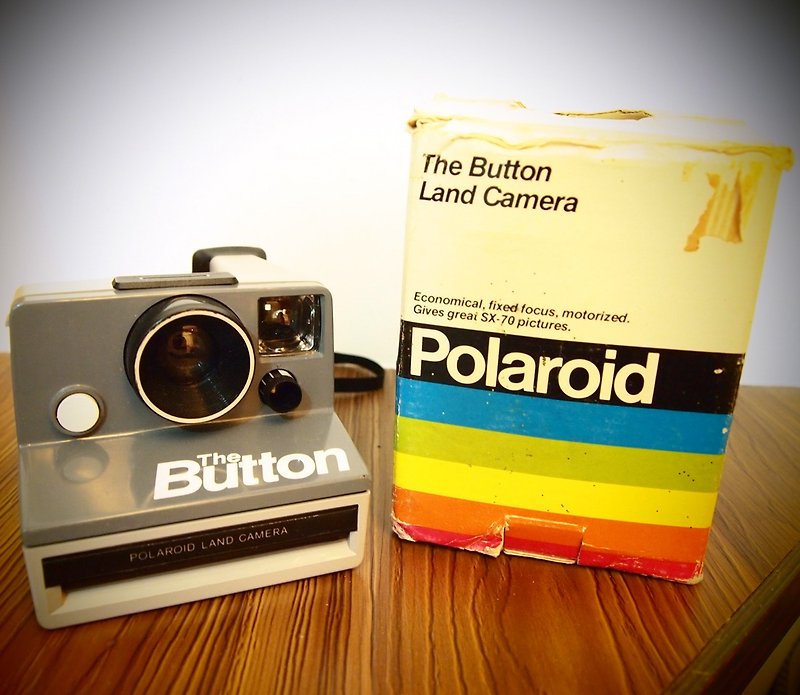 80年代早期宝丽来拍立得相机Button - 证件套/卡套 - 其他材质 灰色
