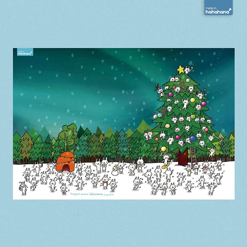 2015 圣诞・新年好快乐卡片 - 卡片/明信片 - 纸 绿色
