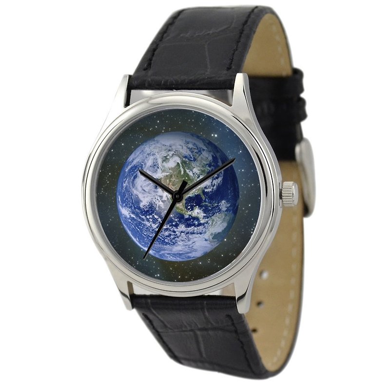 地球手表 - 女表 - 其他金属 蓝色
