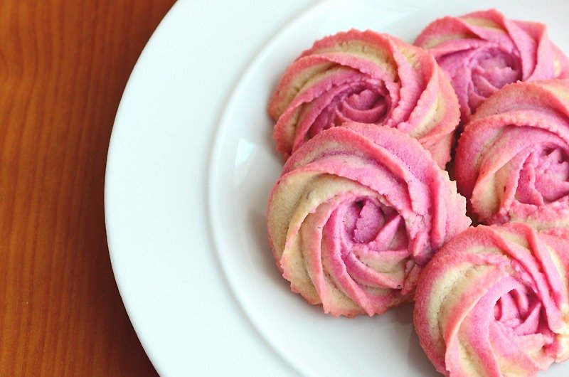 艾格蕾思酥 - 蔓舞玫瑰 - 袋装 - 手工饼干 - 新鲜食材 粉红色