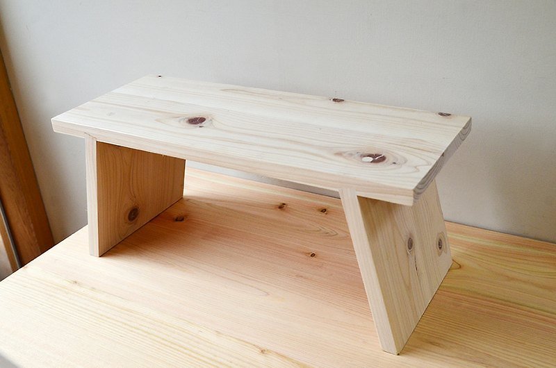 日桧八字凳45 cm｜浴椅、两张凳变身一只柜 - 摆饰 - 木头 