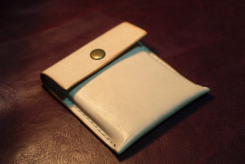 全手工 南美原色 牛皮 卡片夹+小钱包 - 皮夹/钱包 - 真皮 