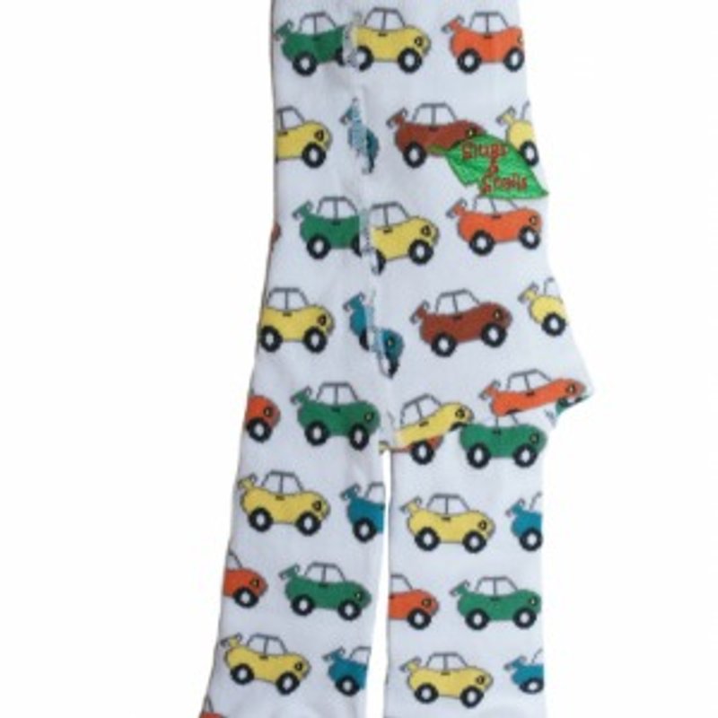 2014  秋冬Slugs & Snail 车车款有机棉裤袜 - 其他 - 棉．麻 白色