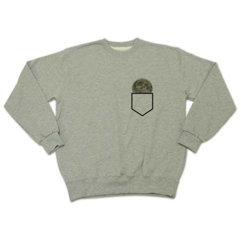 Moon pocket（sweat） - 男装上衣/T 恤 - 其他材质 