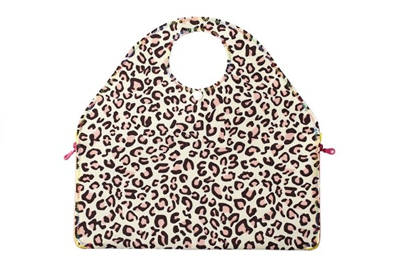 豹纹挂袋便当餐垫手提袋4 way bag - 手提包/手提袋 - 防水材质 多色