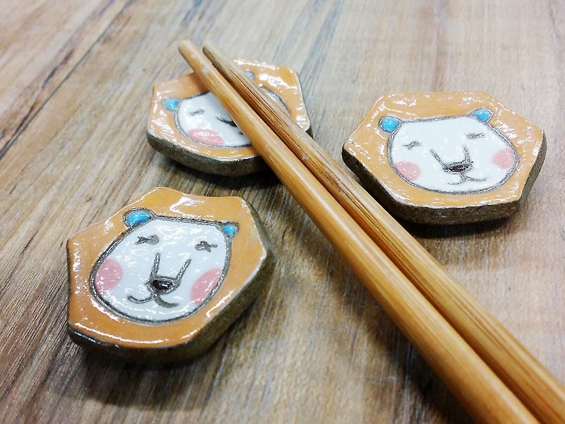 害羞狮✖筷架 - 花瓶/陶器 - 其他材质 
