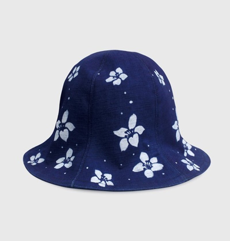 蓝染帽 - 帽子 - 棉．麻 蓝色