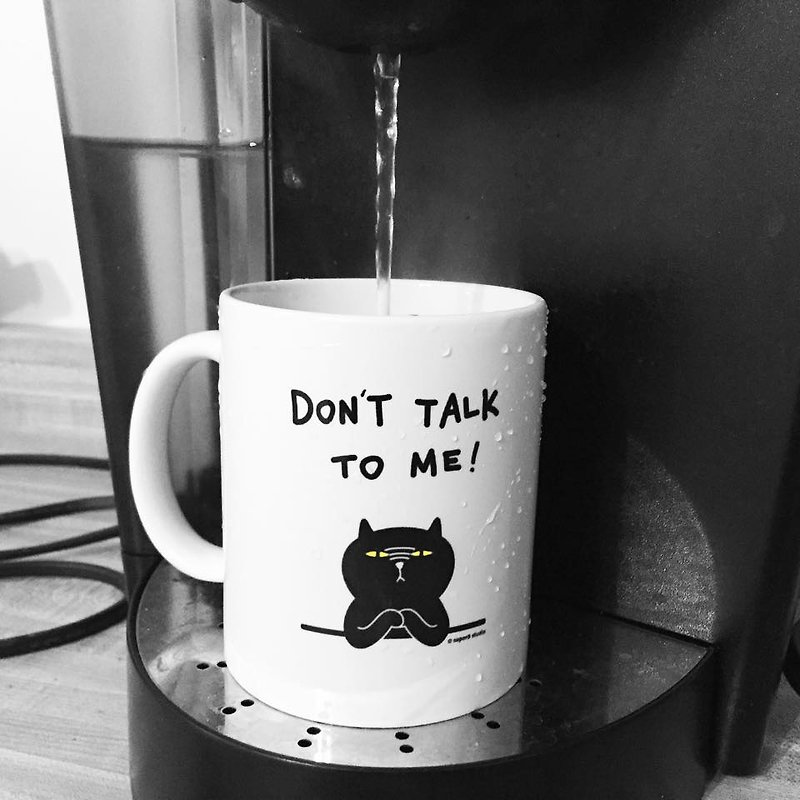 ↀᆺↀ✦ 坏猫咪马克杯- Dont Talk to Me! Mug - 咖啡杯/马克杯 - 瓷 白色