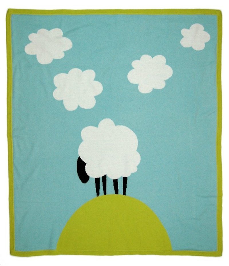 山丘上的小睡羊婴儿毯｜单面毯子 - 寝具 - 其他材质 